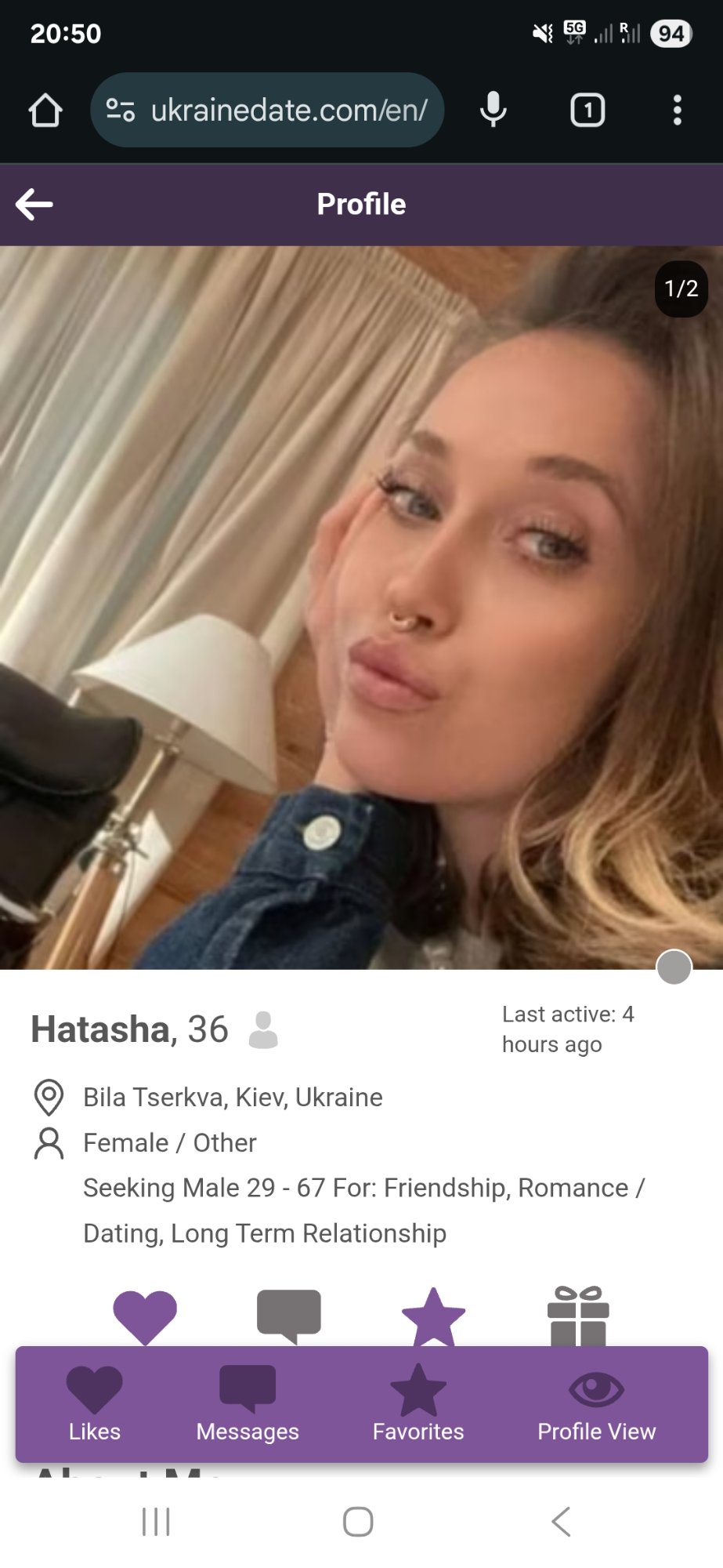 Natali Raievska UkraineDate profile as Hatasha, age 36, Bila Tserkva