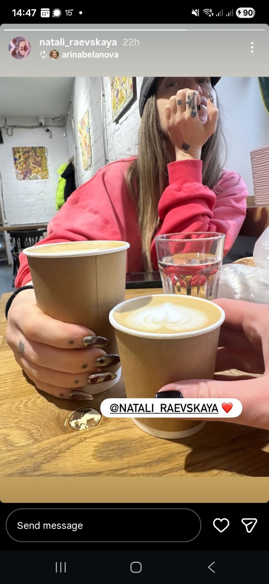 Natali Raievska Instagram @natali_raevskaya — café photo tagged by associate @arinabelanova